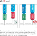JRready JST1515-ASF1 M22520/1-01 Crimping Tool Kit MIL Connector Barrel Terminal Heavy Duty Wire Crimper NEW-ASF1 & PH102 PH103 PH104& UF6-UF2-5 M22520/1-05 Positioner G125 for 12-26 AWG wire harness