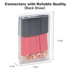Thick Copper Electric Wire Lugs,20Pcs Bare Copper Gauge 12-10Awg-1/4(M6) Ring Heavy Duty Battery Cable Lugs Ends Ring Terminals Connectors with 20Pcs 3:1 Heat Shrink Tubing Assortment Kit