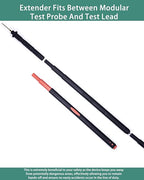 Multimeter Leads, Test Probe Extenders Kit, Extenders Fits Between Modular Test Probes& Leads(2 PCS, Black and Red) BC5540200