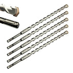 Direko 5-Piece 5/8 inch x 6 InchSDS Plus Rotary Hammer Drill Bits Carbide Tipped Concert Drill Bits for Concrete, Brick, Cement Walls, Stone, Hammer Drill Bits for Concrete