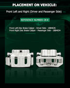 SCITOO 18B4635 18B4634 Front Left & Right Disc Brake Calipers Assembly w/Bracket For Ford For F-150 1996-2003,For Ford For F-150 Heritage 2004