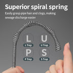 Musbus 25 FT Drain Snake Hair Drain Clog Remover, Plumbing Clogged Cleaner Tools for Toilet/Shower Sink/Bathtub, Gunk Removal Auger Declogger, Bathroom Unclog Plumbers Tool, Bath Tub Unclogger Snakes