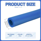 uxcell Pipe Insulation Tube Foam, 11/16" ID x 1/4" Thick x 1.64ft Foam Pipe Cover Non-Slip Hollow Tubing Guitar Air Conditioner Stand Fitness Equipment Handles, Blue