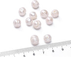 Natural Pearl Beads Potato 9-10mm White Freshwater Cultured Loose Gemstone Beads for DIY Jewelry Making 13.8''/Strand HQ