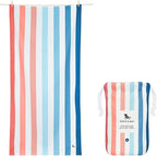 Dock & Bay Beach Towel - Quick Dry, Sand Free - Compact, Lightweight - 100% Recycled - Includes Bag - Rainbow Shores - Set of 6 - Extra Large (200x90cm, 78x35)