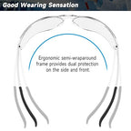 10 Pack Safety Glasses ANSI Z87.1 Scratch Resistant Eyewear for Women Man Lab Goggles Eye Protection