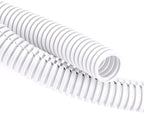 ZhiYo 20FT 3/8” Wire Loom Split Tubing Auto Wire Conduit Flexible Cover | High Temperature Heat Resistant -40F to 257F | Plastic Cover for Electrical Wires & Cables, White