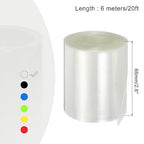 MECCANIXITY Battery Wrap PVC Heat Shrink Tubing 42mm Dia 66mm Flat 20 Feet(6meters) Clear Good Insulation for Battery Pack