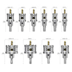 12Pcs TCT Hole Saw Kit for Hard Metal, 5/8" to 2-1/8”Inch Tungsten Carbide Tipped Metal Hole Saw Set, Hole Cutter Heavy Duty with Pilot Drill bit for Stainless Steel, Iron, Aluminum, Wood