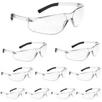 10 Pack Clear Safety Glasses with ANSI Z87.1 Scratch Resistant Eyewear for Women Man Lab Goggles Eye Protection