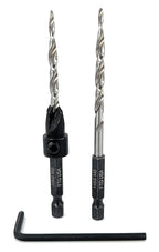 FTG USA Adjustable Wood Countersink Drill Bit #8 (11/64") with 1 Tapered Drill Bit for Woodworking