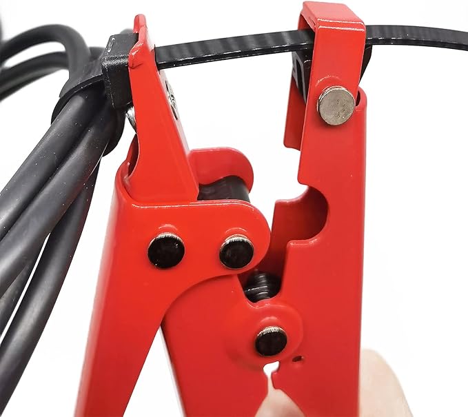 Superun Zip Tie Tool - Zip Tie Gun for Tensioning and Cutting Plastic Nylon Cable Ties of Width Under 3/8 Inch