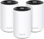 TP-Link Deco XE70 Pro AXE4900 Tri-Band WiFi 6E Mesh WiFi System - 2.5G WAN/LAN Ports, 4.9 Gbps Wi-Fi 7,200 Sq. Ft Coverage, Connect up to 200 Devices, 6 GHz Band, 3-Pack