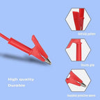 Alligator Clip Leads with Wires,Electrical Test Leads,Heavy Duty 12 Gauge Jumper Wires with Alligator Clips for Electrical Testing.(12AWG 3.28Ft 2PCS.)