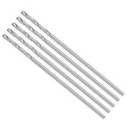 Drill Bit, 0.6mm Cutting Diameter, 4241 HSS 118° Cutting Angle Uncoated Bright Versatile Jobber Bits - (Applications: for Drilling Plastic Wood Soft Metal), 5-Pieces