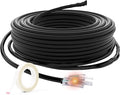 HEATIT JHSF1 Self Regulating Pre-Assembled Heating Cable with Spacer and Clips, Heat Tape for Roof Deicing and Pipe Freeze Protection,120V 5W/ft, 2FT