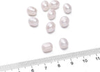 Natural Pearl Beads Rice 7-8mm White Freshwater Cultured Loose Gemstone Beads for DIY Jewelry Making 13.8''/Strand HQ