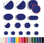 45PCS Nylon Repair Patch Self-Adhesive Pre-Cut Fabric Patch Down Jacket Repair Patches for Puffer Jackets Tenacious Tape Polyester Waterproof Lightweight Tent Repair Patch for Clothes Bag(Blue