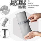 VENTURE 4TH Quick Dry Towel. Microfiber Travel Towel Ideal for Camping, Hiking, Backpacking, Gym. Lightweight & Fast Drying Travel Towels for Body. Compact & Easy to Pack - Light Gray Extra Large