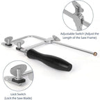 3 in 1 Jewelry Making Kit Jeweler's Saw Frame Adjustable with 144 Blades, Bench Pin Clamp Set V-Slot Workbench Wooden Jewelry Clamp Tool