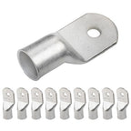 SELTERM 10pcs 250 MCM-5/16 Stud Tinned Copper Wire Lugs, Heavy Duty Battery Cable Ends,250 kcmil Ring Terminals, UL Battery Lugs Marine Grade Copper Eyelets Electrical Battery Terminal Connectors
