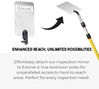 Inspection Mirror Replacement Works with Extend A Vue Extension Poles, 3.5 inch x 6 inch