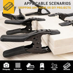 Heavy Duty Metal Spring Clamps: 8-Piece for Woodworking Spring Clamps 6-inch Tarp Clamps Heavy Duty Clips Spring Clips Metal Clamp for Pool Cover Backdrop Stand Clamps