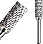 Carbide Burr Set 1/4" Shank SA-5 Die Grinder Bits Tungsten Double Cut Burr Bits (1/2" Cutter Dia X 1" Cutter Length) for Die Grinder Kits Metal Grinding Drilling Polishing (1pcs)