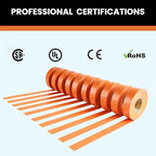 Lichamp 10-Pack Orange Electrical Tape Waterproof, 3/4 in x 66ft, Industrial Grade UL/CSA Listed High Temp Electrical Tape Orange Electric Super Vinyl