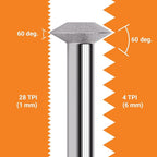 Repair Kits - Faster & Easier to Chase, Restore & Clean Internal or External Threads, All in One Universal Thread Files Set, Inch, Metric, Grooves, Glands, ACME, Buttress Thread