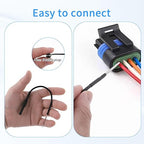 Flexible Spoon Back Probe, 4PCS Multimeter Leads Kit Silicon Flexible Test Back Probe Pins Test Wire Kit Power Probes Compatible with 4mm Banana Plug for Wire Piercing Car Repairing Electrical Testing