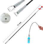 Upgraded Drain Snake, 76 inch Hair Drain Clog Remover Tool ， Sink Snake Drain Clog Remover for Sewer Kitchen Bathroom