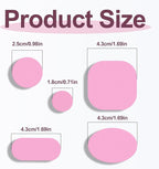 45PCS Nylon Repair Patch Self-Adhesive Pre-Cut Fabric Patch Down Jacket Repair Patches for Puffer Jackets Tenacious Tape Polyester Waterproof Lightweight Tent Repair Patch for Clothes Bag(Pink)