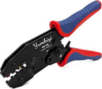 Crimping Tool For Heat Shrink Connectors- Perfect for Home, Boat and Automotive Wiring-Ratcheting Wire Crimpers,Works with AWG20-10 Waterproof Connectors