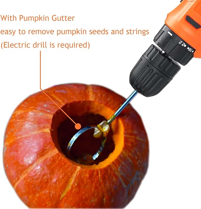 Pumpkin Carving Kit Heavy Duty Stainless Steel Tools with Carrying Case (Total 31 Pieces) Pumpkin Carver Pumpkin Sculpting Set Halloween Party Decorating Gift for Adults (Blue)
