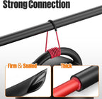 Lsnisni 3.54 Inches Heat Shrink Tubing Kit 180 Pcs, Ratio 3:1 Adhesive Lined, Dual Wall Tube - Marine Grade Waterproof, 7 Diameters, Heat-Shrink Tube, Heat Shrink Cable Sleeve - Black