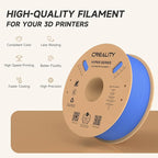 Official Creality Hyper PLA Filament 1.75mm, High Speed PLA 30-600mm/s 3D Printer Filament, Dimensional Accuracy +/-0.02mm, Fit Most FDM 3D Printers，1KG(2.2lbs) Spool Blue