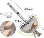 Premium Miter Gauge, 27 Angle Stops for Table Saws, Router Tables, Band Saw and Woodworking Tools (Sliver)