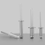 135pcs 3/16" x3/4" Aluminum Blind Rivets, 4.8 x 19mm Pop Rivets,Rivets for Metal,Silver