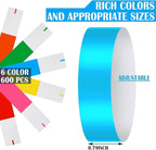 Epakh Paper Wristbands Neon Wrist Bands Waterproof Handbands for Events Lightweight Concert Wristbands Neon Colored Adhesive Wrist Band for Party