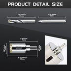 15/16inch | 24mm Diamond Hole Saw with Center Drill bit and Diamond-Coated Center Drill bit for Ceramic Glass Marble Fiberglass Granite and Porcelain Tiles by CENYB