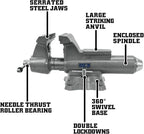 Wilton Mechanics Pro Bench Vise, 10" Jaw Width, 12" Jaw Opening, 5-1/4" Throat (Model 8100M)