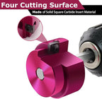 PVC Pipe Reamer for 4 Inch ID Pipes, PVC Fitting Saver with 3/8-Inch Hex Shaft,Socket Saver Plastic Pipe Fitting Reamer Tool for Plumbing Sch.40 CPVC ABS Socket Hub Coupling Removing,Fit 1/2" Drills