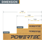 POWERTEC Abrasive Cleaning Sticks 12" and 8-1/2" Set for Sanding Belts & Discs | Natural Rubber Eraser - Woodworking Shop Tools for Sanding Perfection (72209)