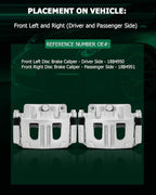 SCITOO Front Left+Right Brake Calipers With Bracket 18B4950 18B4951 Compatible For Chevrolet Equinox 2005-2006 For Pontiac Torrent 2006 For Saturn Vue 2004-2007