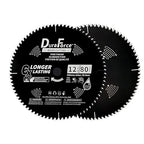 12-Inch 80-Tooth Fine Finish Professional Woodworking ATB Saw Blade with DuraGuard Anti-Stick Coating for Miter and Table Saws (DF1200SP80)