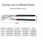 3 Pieces Groove Joint Pliers Set,8/10/12 inch Adjustable Pliers Multi-Purpose Water Pump Tongue And Groove Plier Set for Home and Industrial Repair