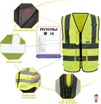 A-SAFETY 5 Pack High Visibility reflective Vest for men(XXXL)