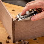 Rockler Bench Dog Small Chisel Plane - Durable Flush Plane w/Hardened Blade & Open Front - Precise Woodworking Tools for Trimming & Shaving - Perfect Craft Tools Kit w/Case