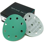 5-Inch 9-Hole 600 Grit Sanding Discs - Heavy-Duty Hook & Loop Film Discs - Sandpaper for Random Orbital Sanders - 50 Pack Box
